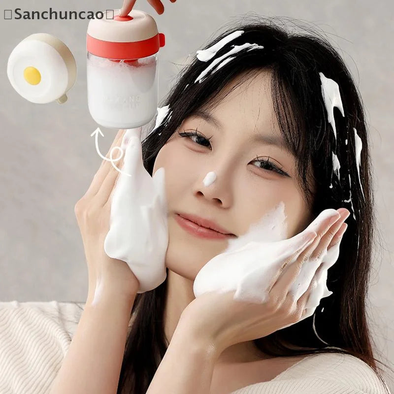 San〕Automatic Foaming Maker Washing Face Foamer Machine Bathroom Desktop Large Capacity Container Foaming Maker Facial Cleaner