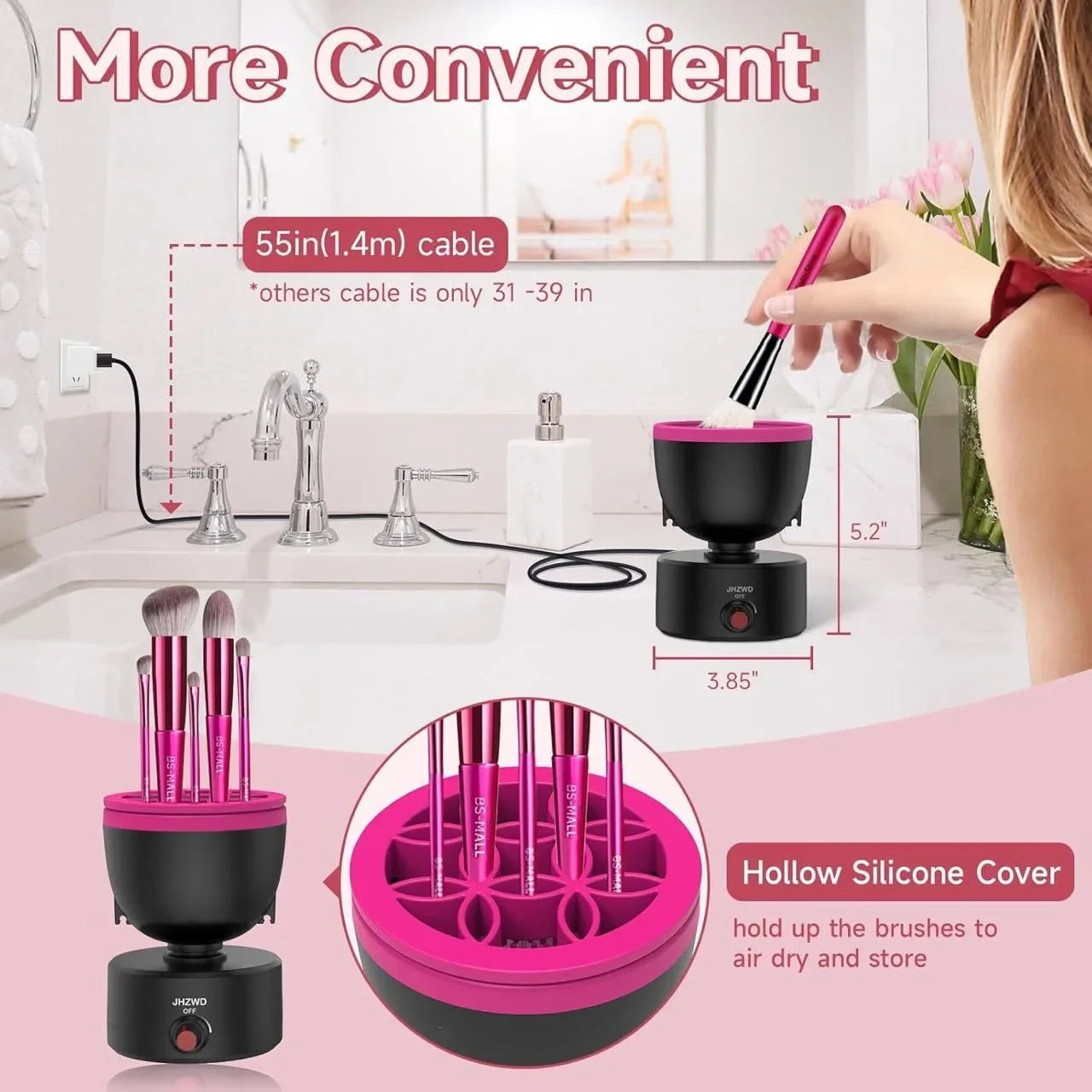 Electric washing machine, makeup tool, automatic dryer, integrated washing and drying, plug-in makeup brush, electric cleaning m