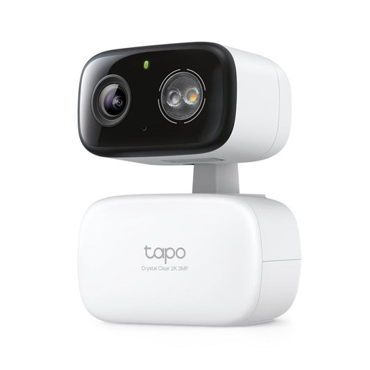 Tp-Link&Tapo C216 2K Pan/Tilt Indoor/Outdoor Security Camera AI Person/Baby Cry Detect, Motion Tracking, Color Night Vision, 360° Pan/Tilt, No Subscription, Works W/Alexa & Google