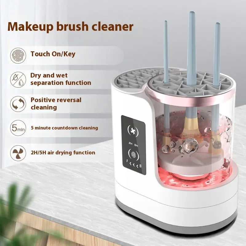 Portable Electric Makeup Brush Automatic Cleaner Machine Brush Device Tool