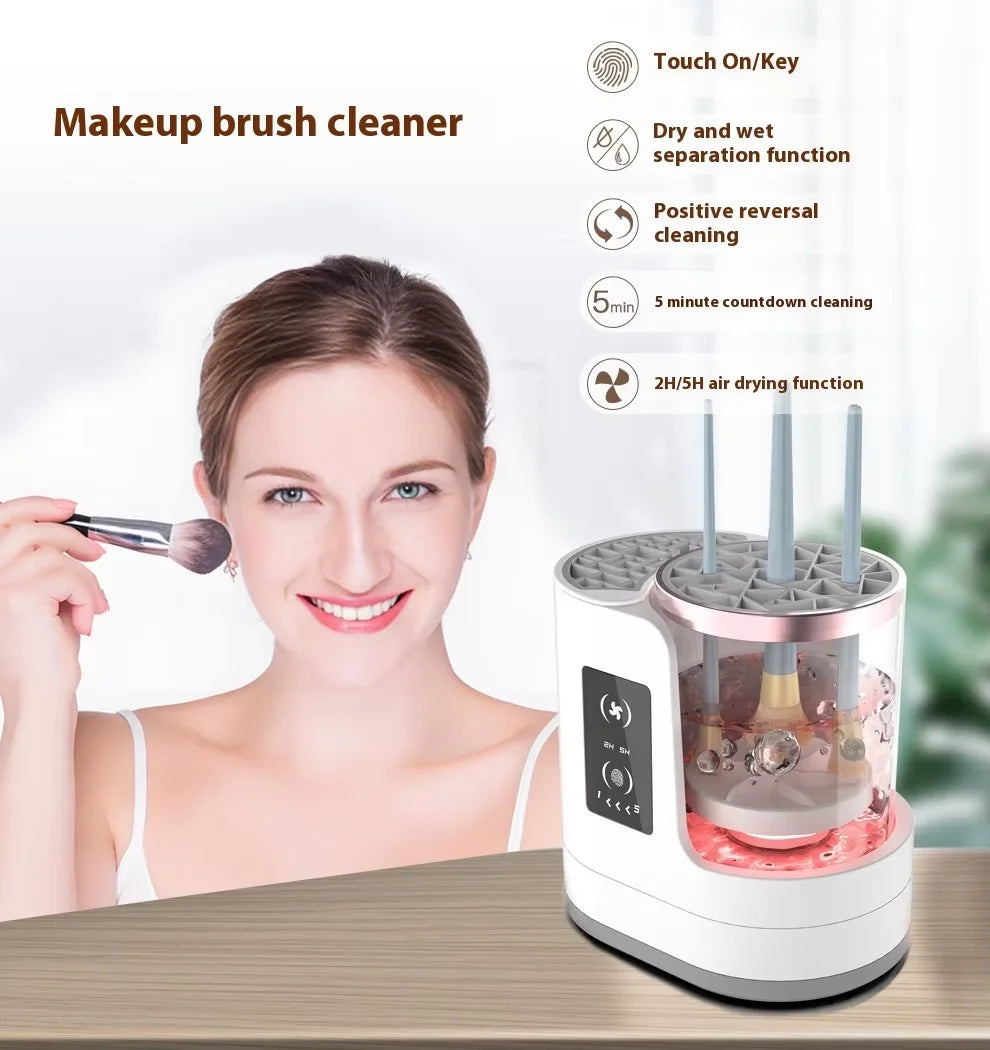 Portable Electric Makeup Brush Automatic Cleaner Machine Brush Device Tool
