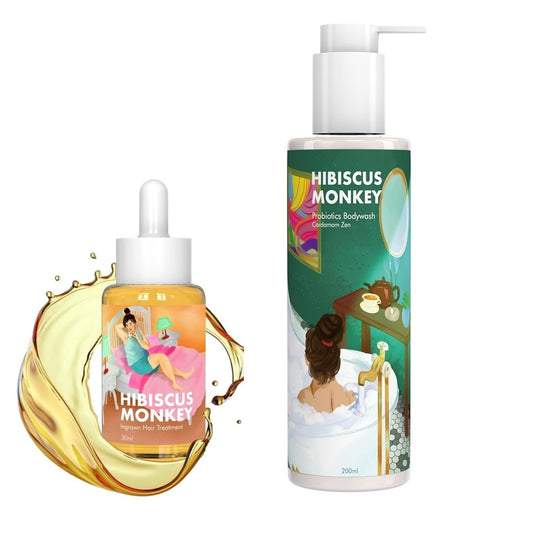 Combo of Ingrown Hair Treatment & Probiotics Body Wash